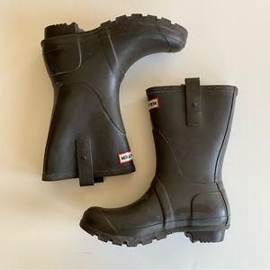 Hunter original short Wellington boot. Rare disco style. selling w ivory liner